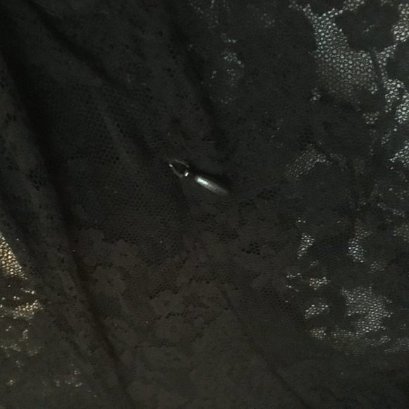 ❌SOLD❌ Black sleeveless floral lace fit’n’flare dress - Picture 6 of 7